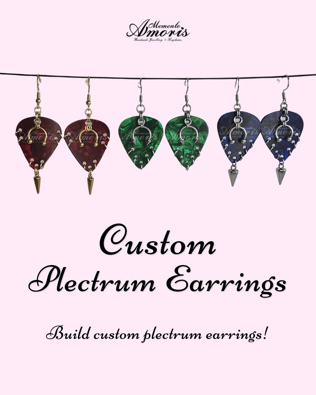 Custom Plectrum Earrings