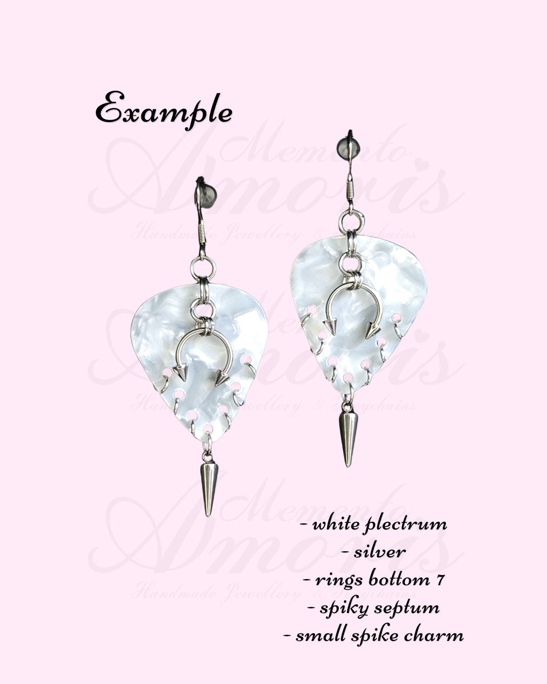 Custom Plectrum Earrings