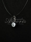 8 Ball Charm Necklace
