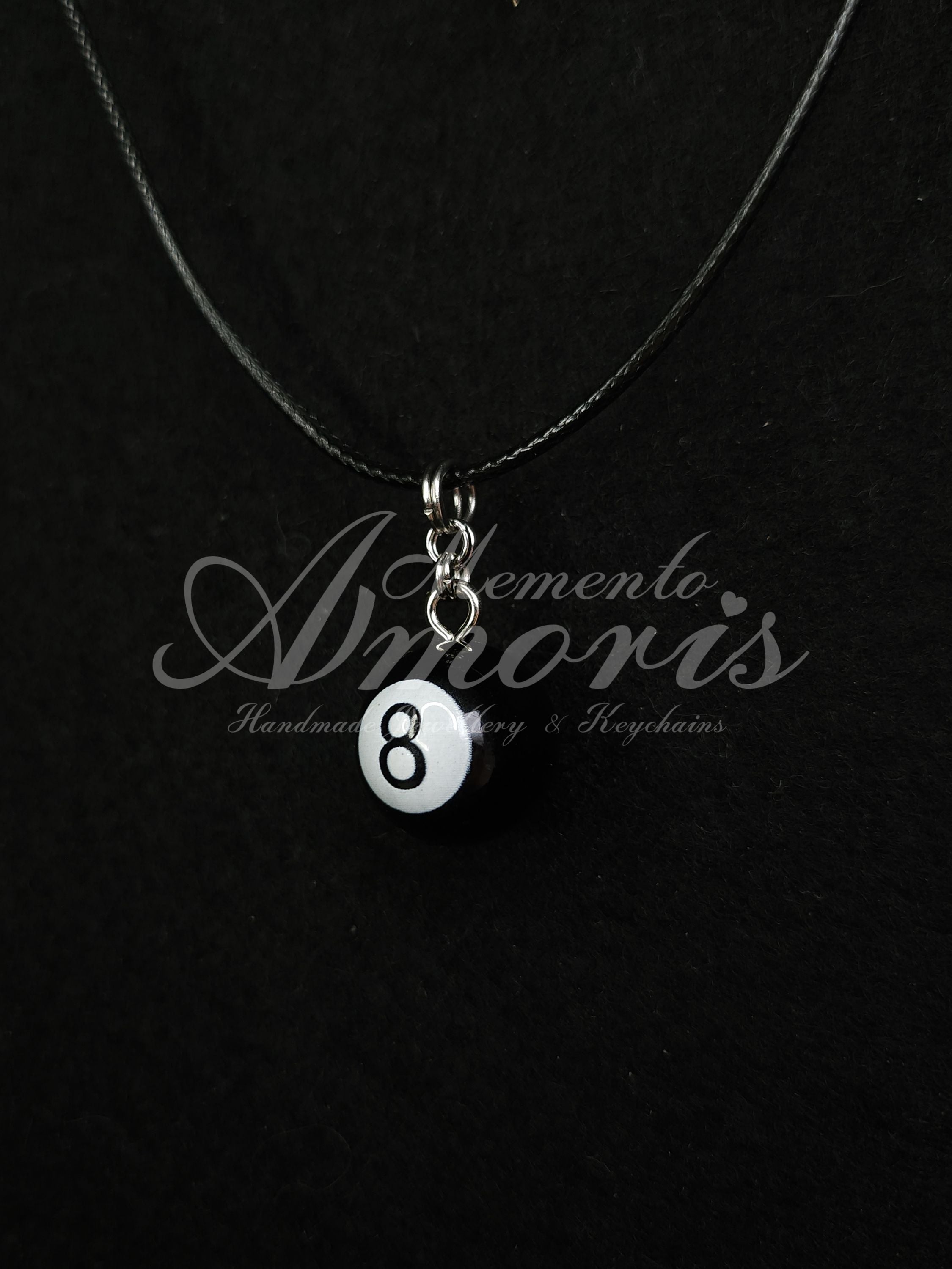 8 Ball Charm Necklace