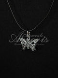 Coffin Butterfly Charm Necklace