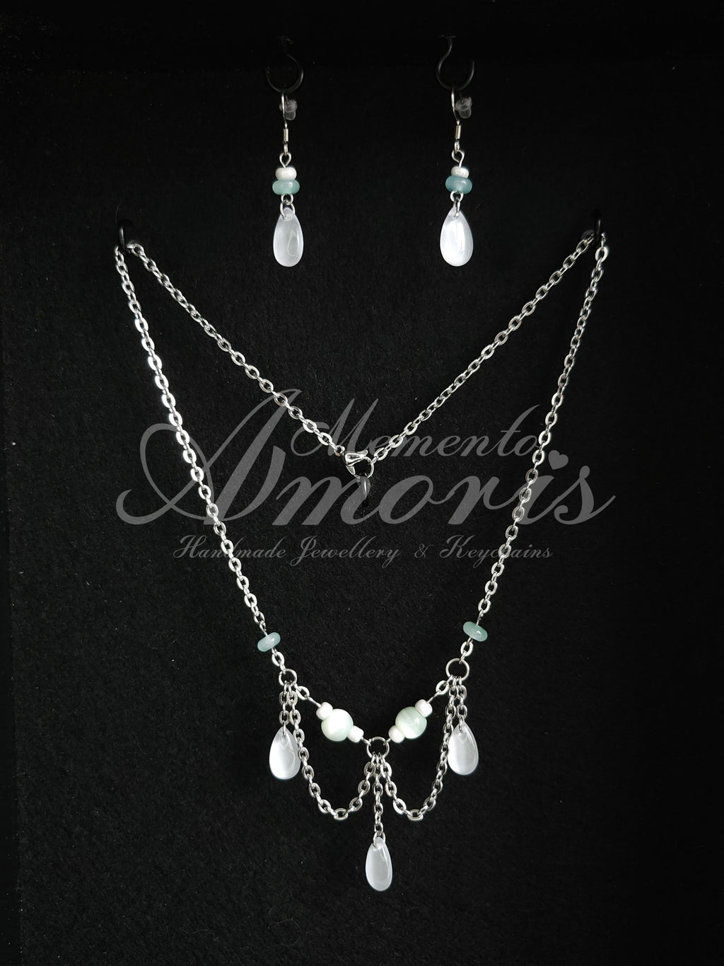 Mermaid Set Ocean Hue in silver