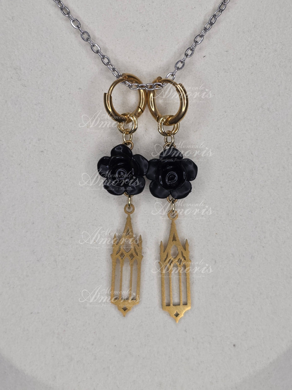Graveyard Earrings in gold