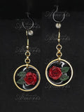 Last Rose Earrings in gold