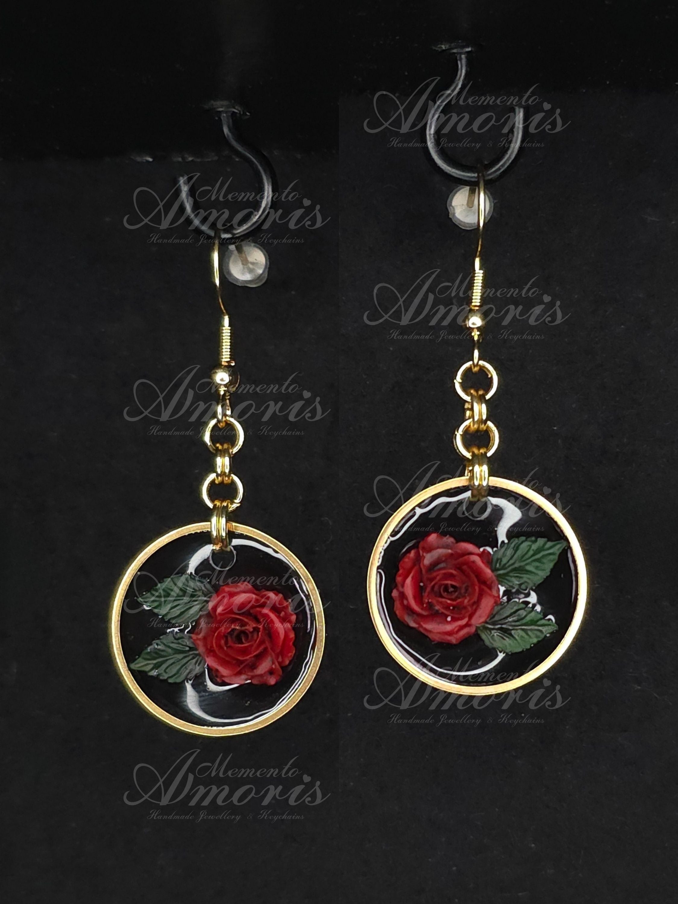Last Rose Earrings in gold