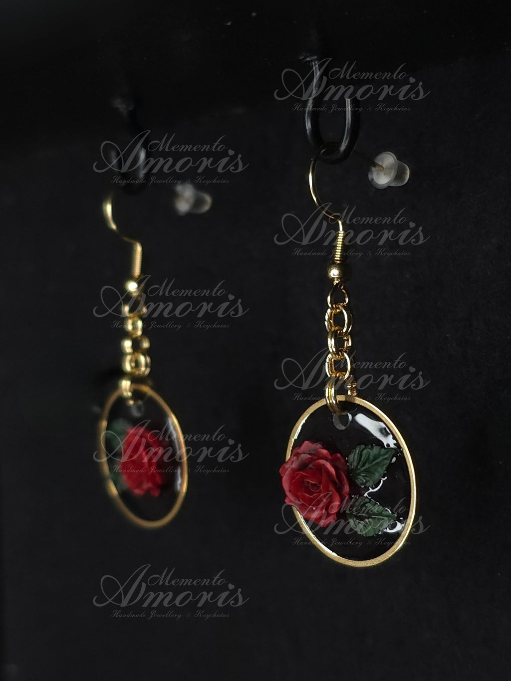 Last Rose Earrings in gold