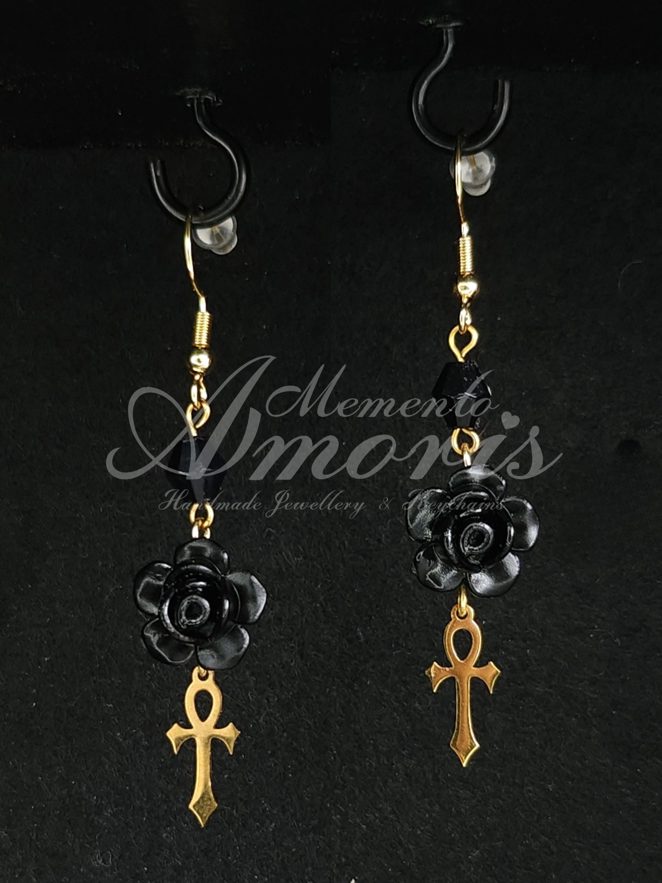 Immortal Rose Earrings in gold