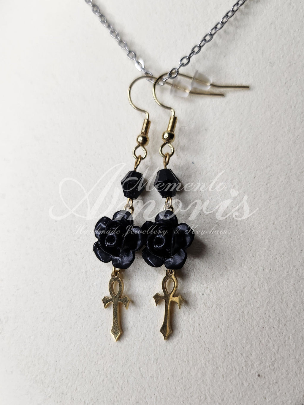 Immortal Rose Earrings in gold