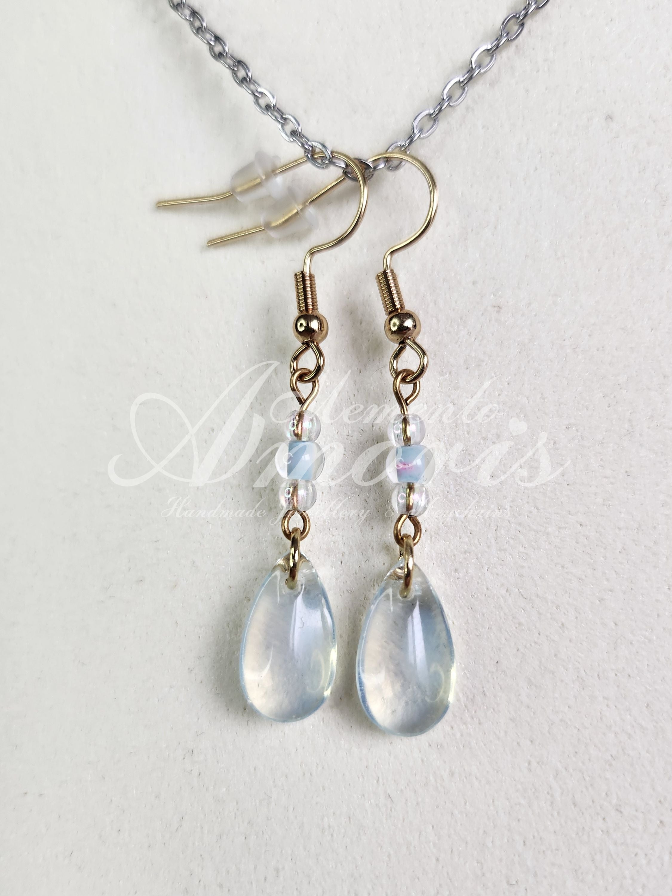 Mermaid Cleara Earrings in gold