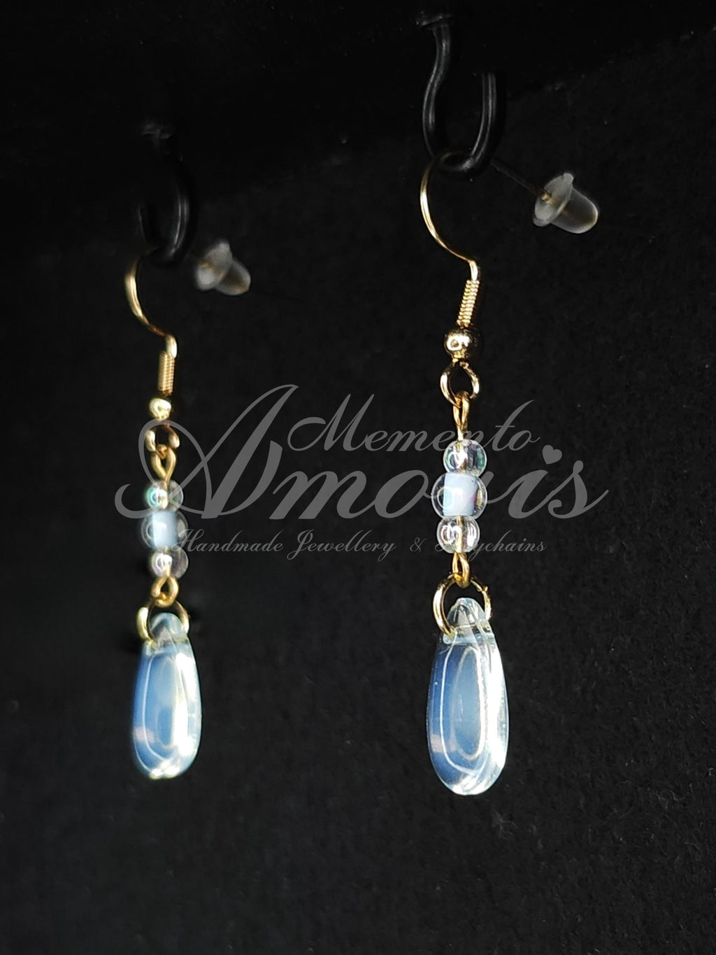 Mermaid Cleara Earrings in gold