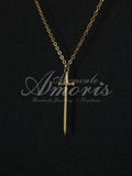 Knight's Sword Necklace in gold