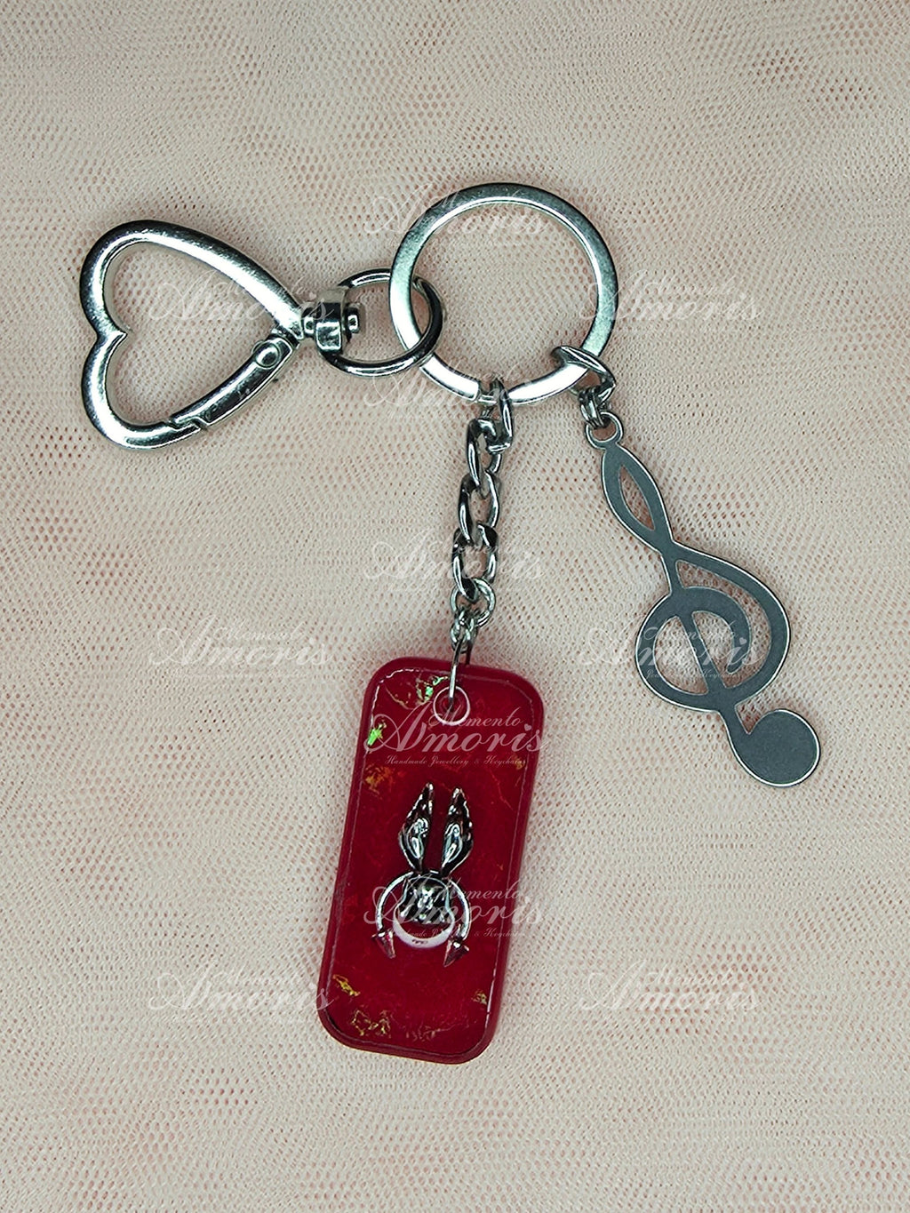 Angry Bunny Keychain