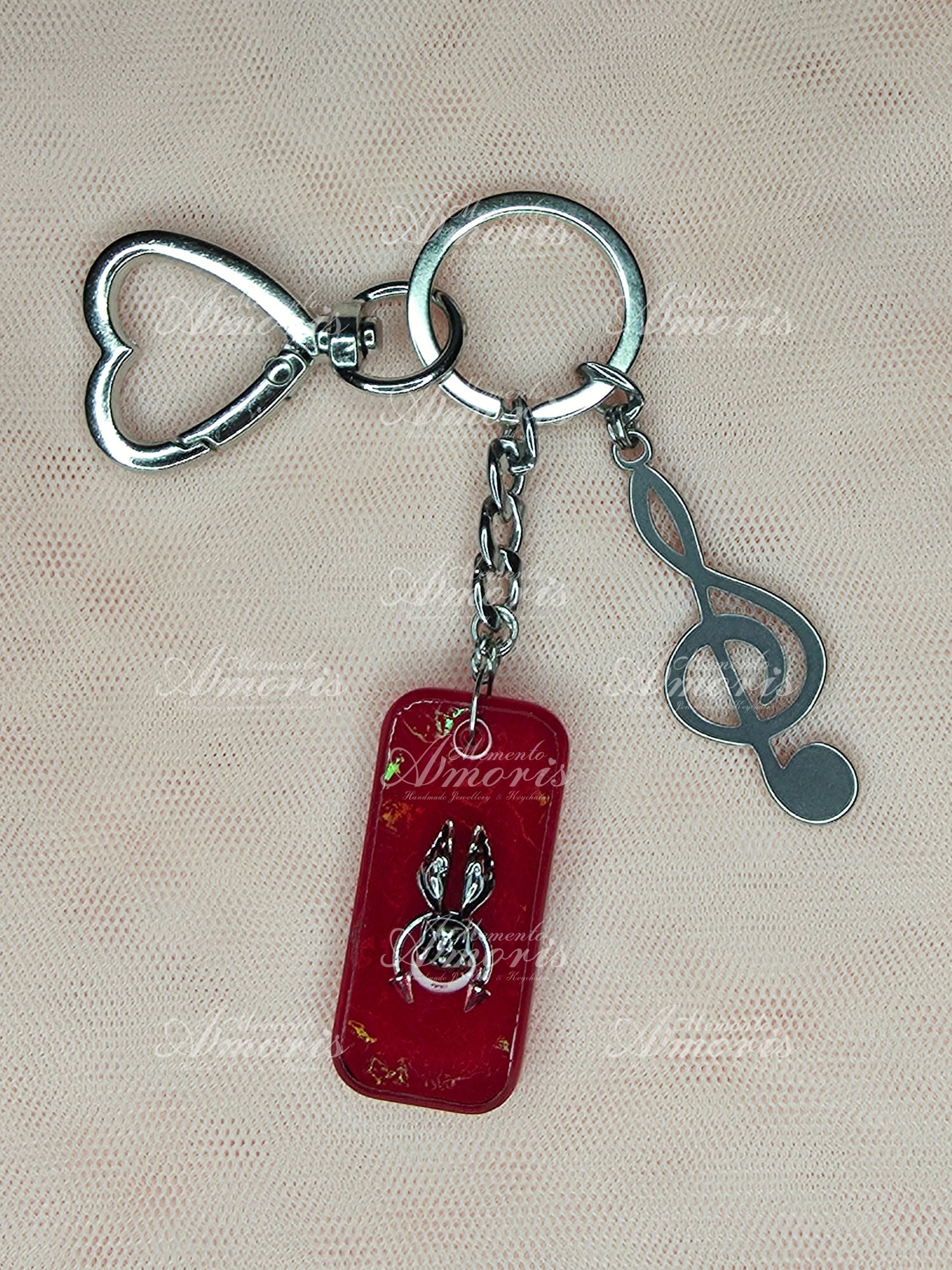 Angry Bunny Keychain