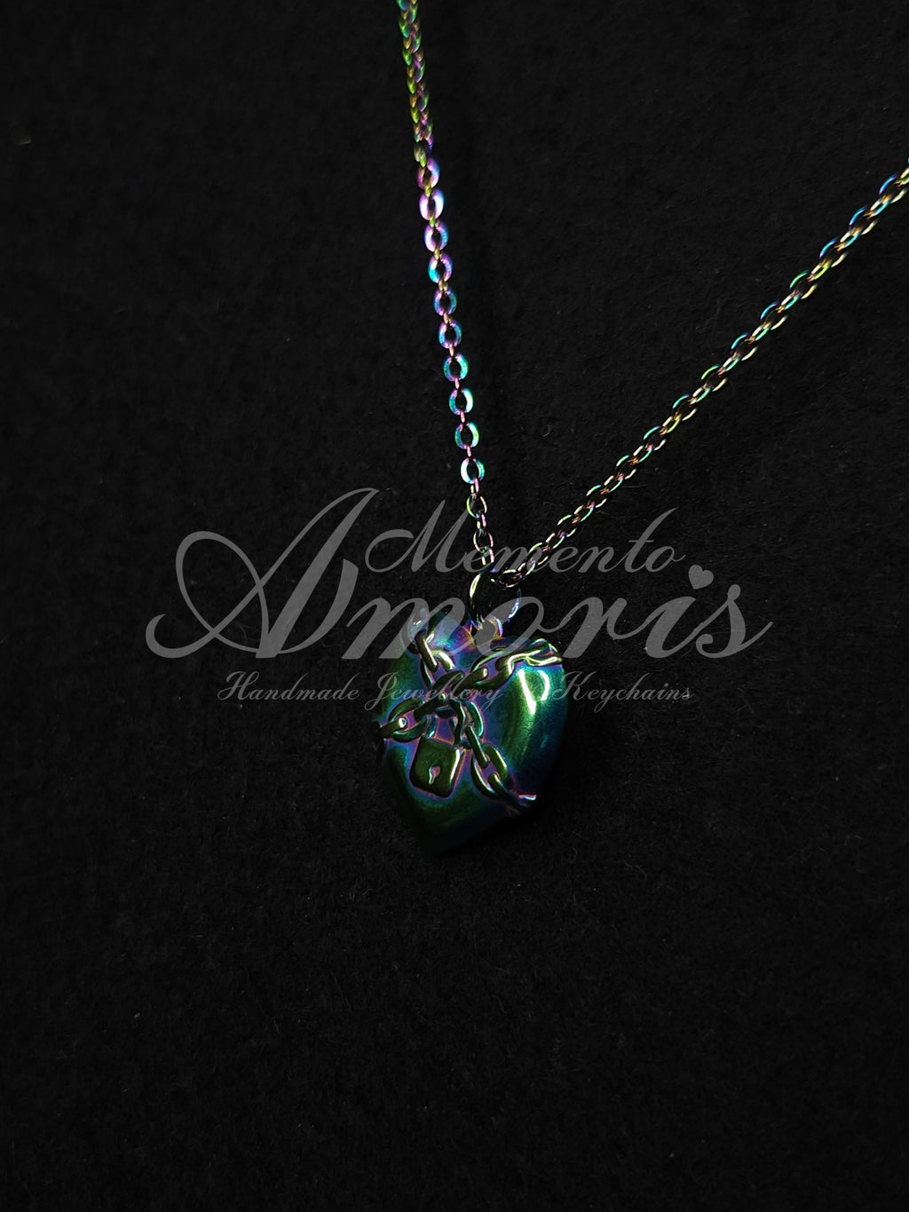 Locked Heart Set in rainbow
