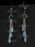 Waterfall Earrings in silver