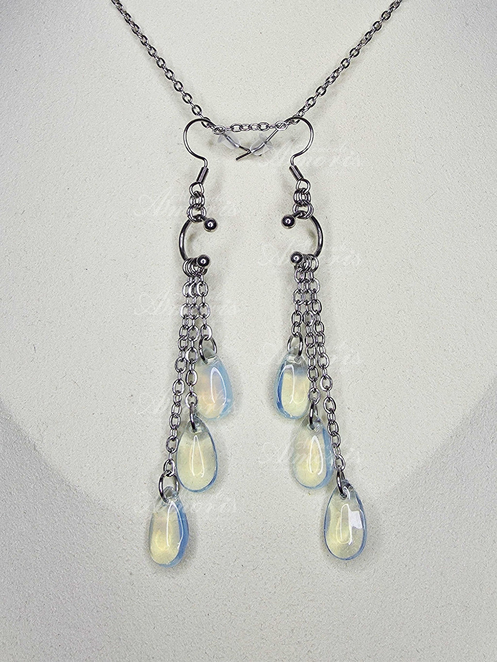 Waterfall Earrings in silver