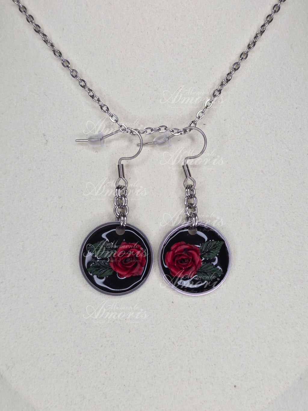 Last Rose Earrings in silver