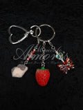 Strawberry Piggy Keychain