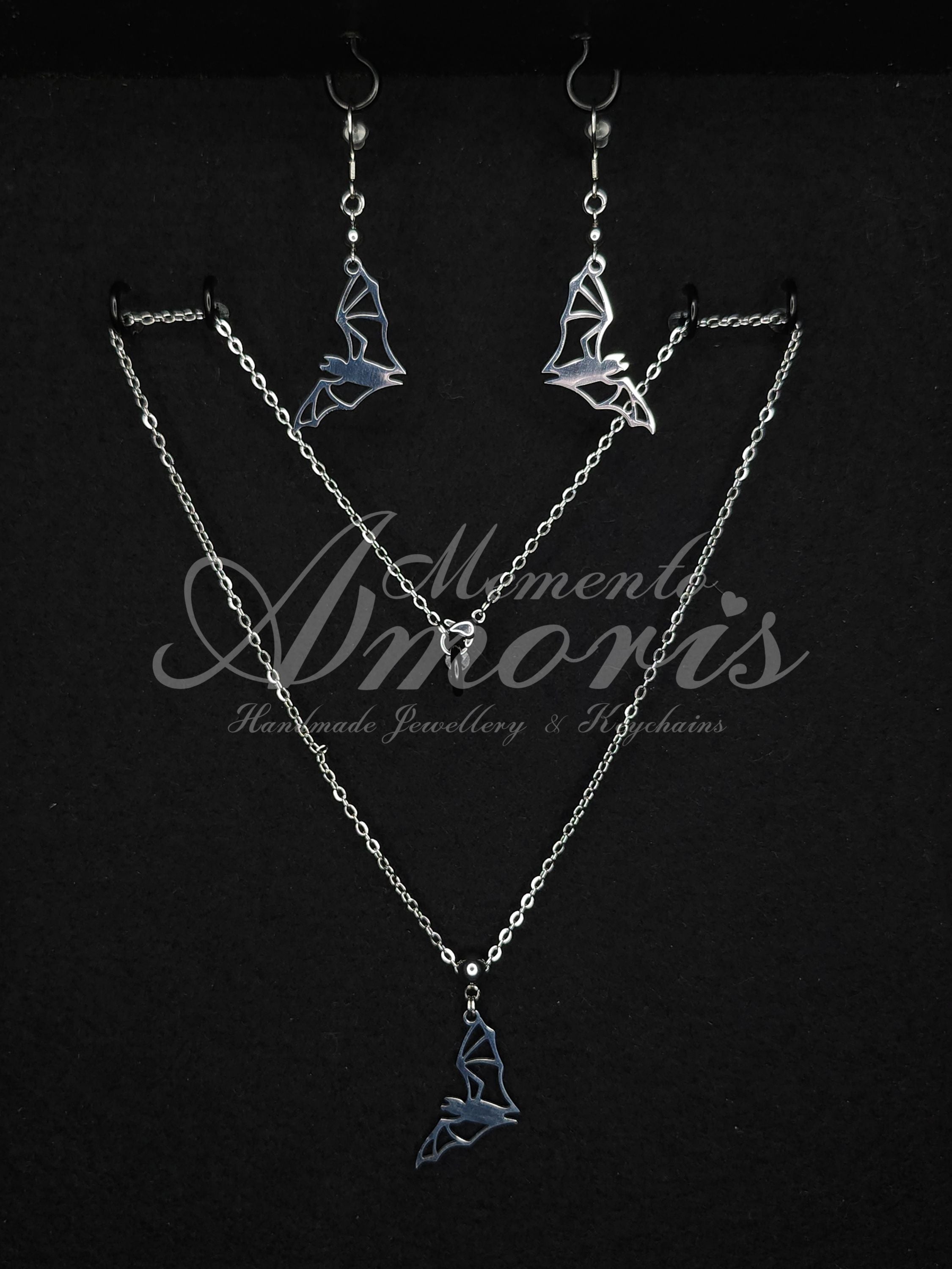 Flittermouse Set in silver
