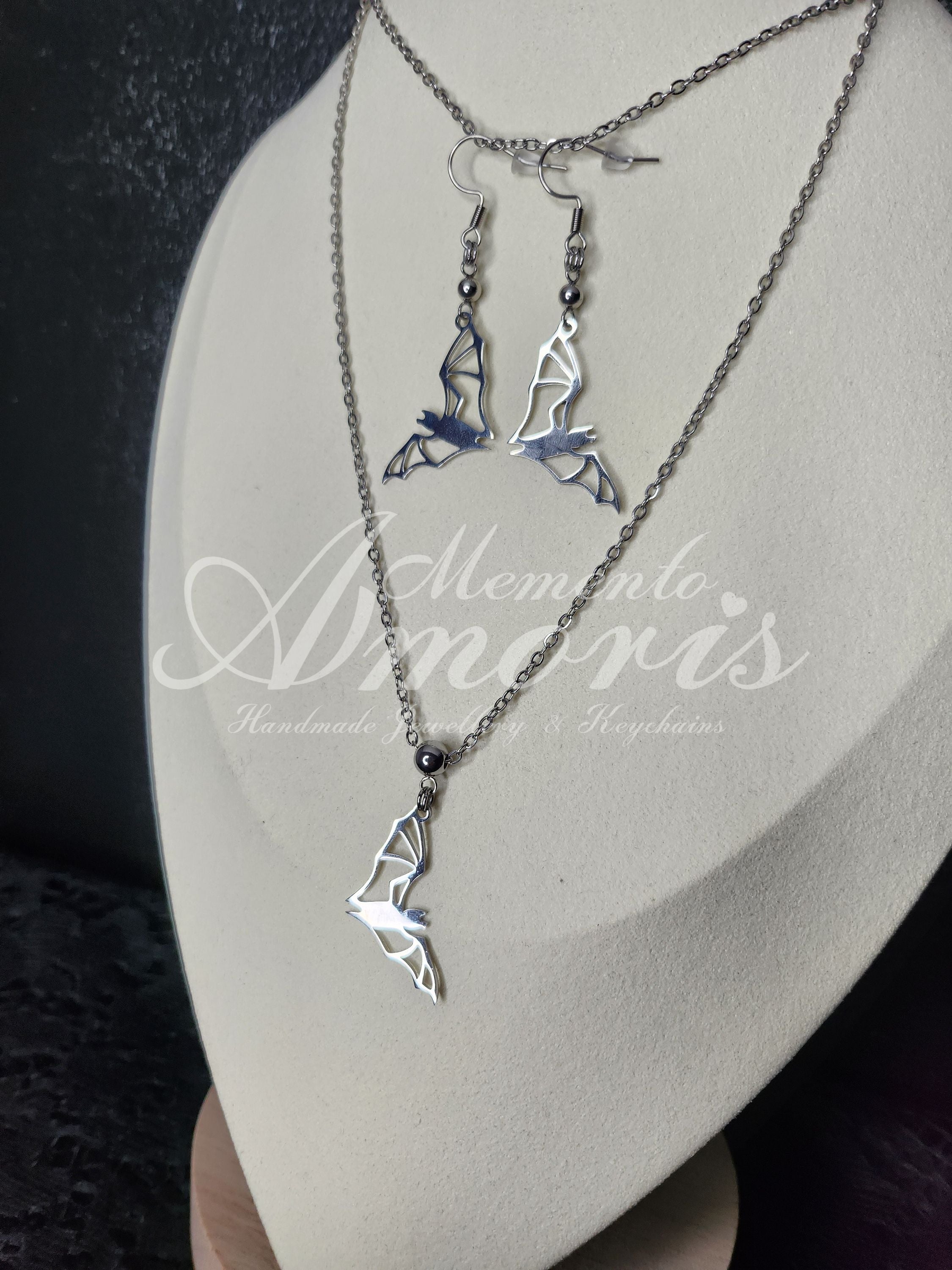 Flittermouse Set in silver