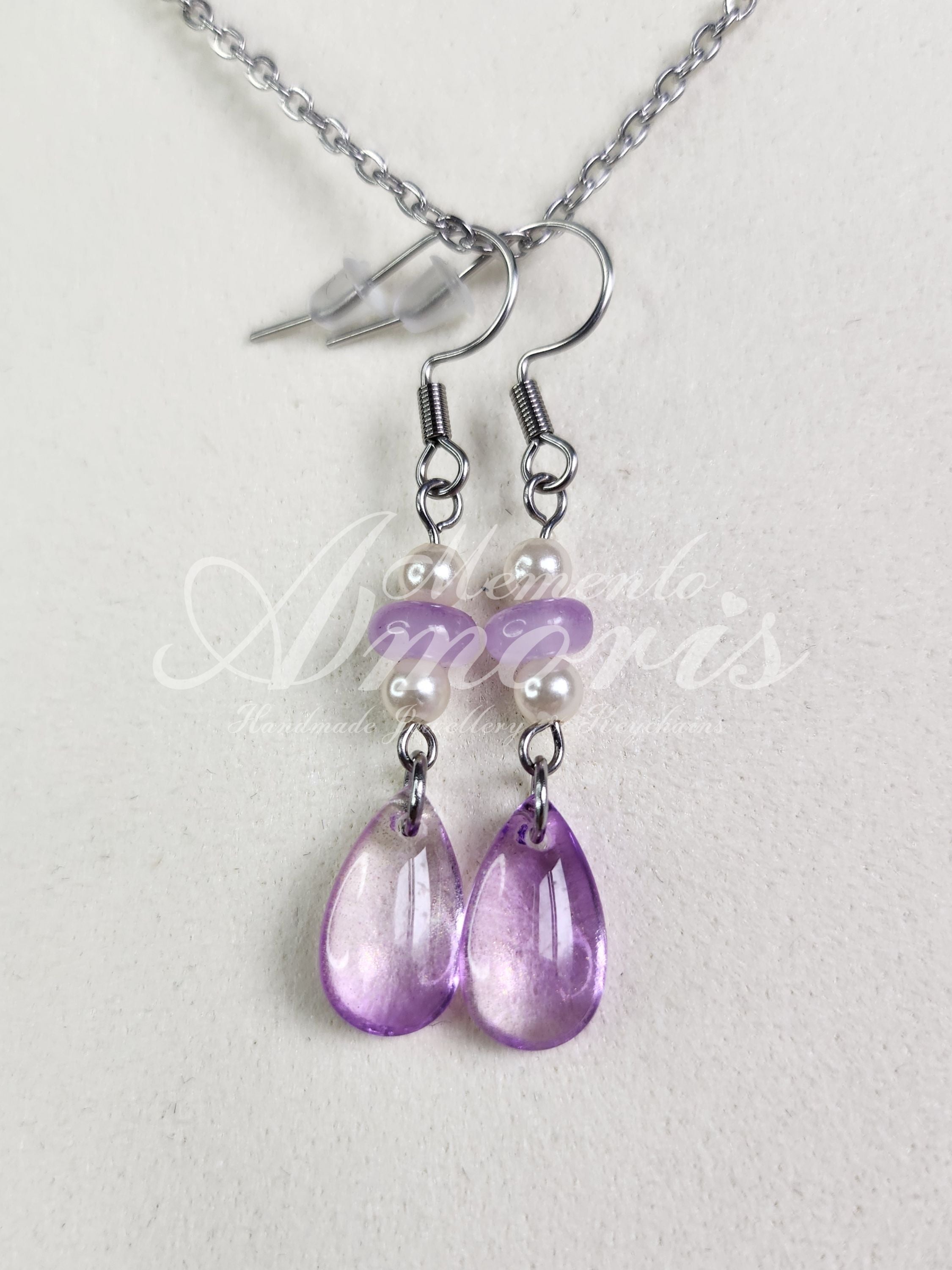 Mermaid Shelly Earrings in silver