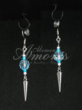 Punky Princess Earrings in silver, blue