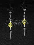 Punky Princess Earrings in silver, yellow