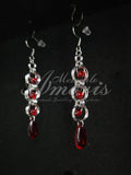 Dracula's Rings Earrings in silver