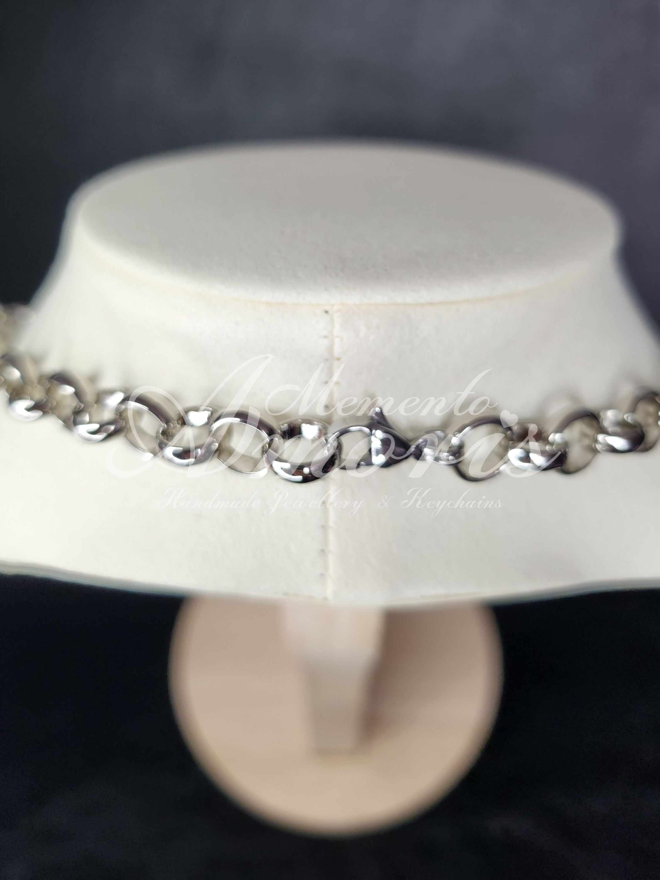Spiked Flame Necklace in silver