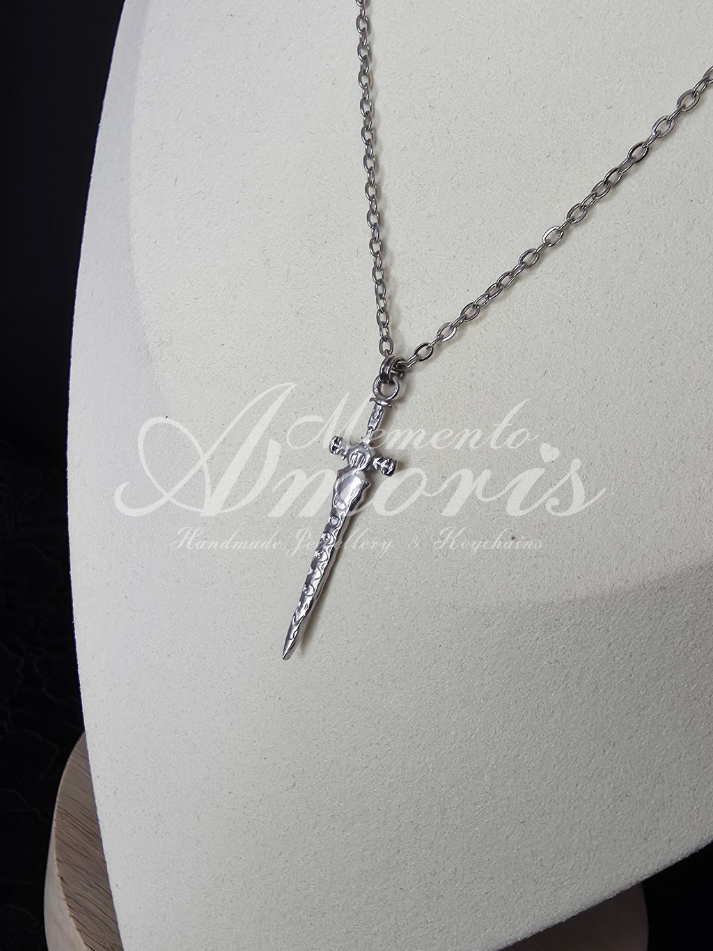 Warrior's Sword Necklace in silver
