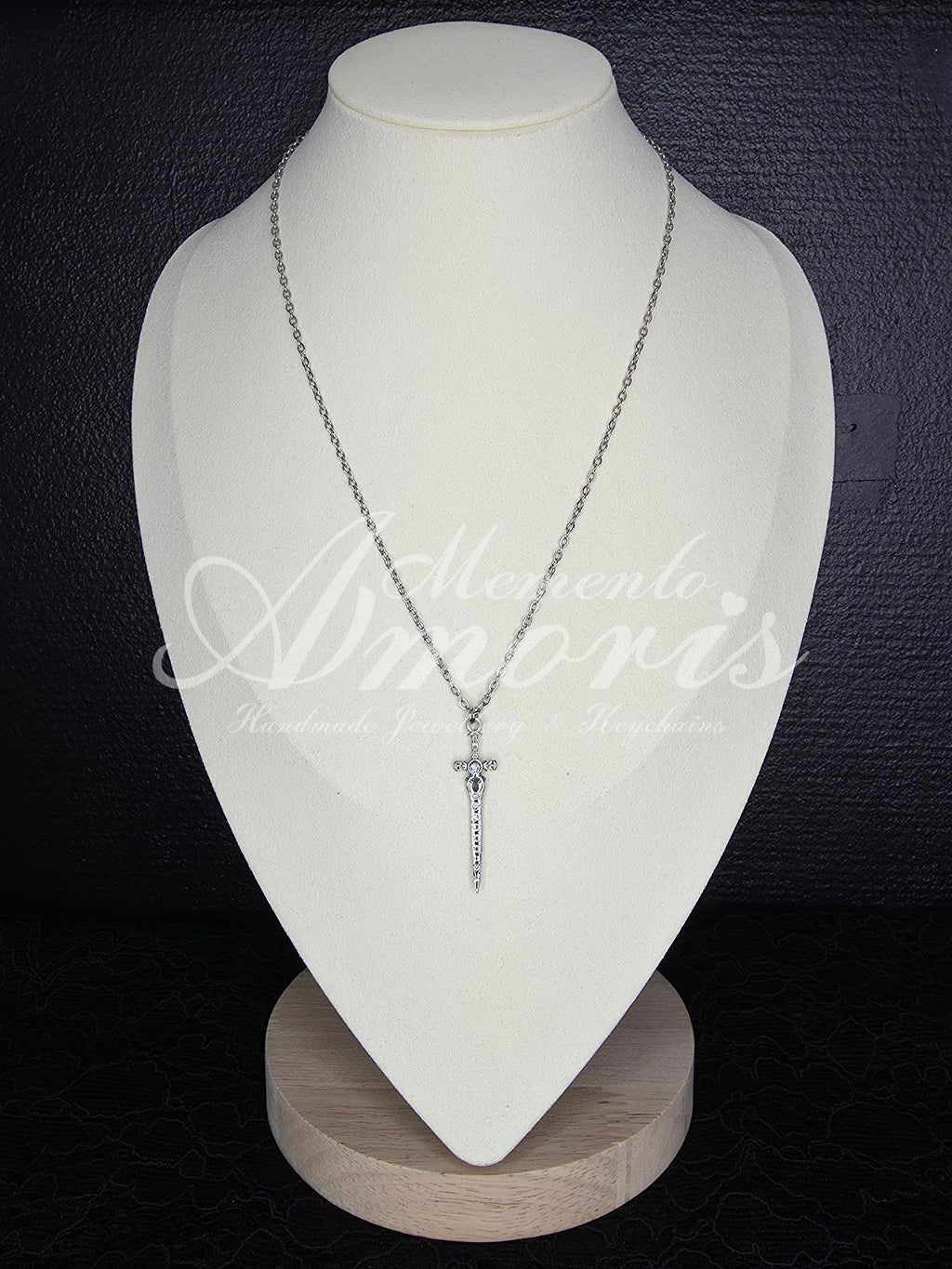 Warrior's Sword Necklace in silver