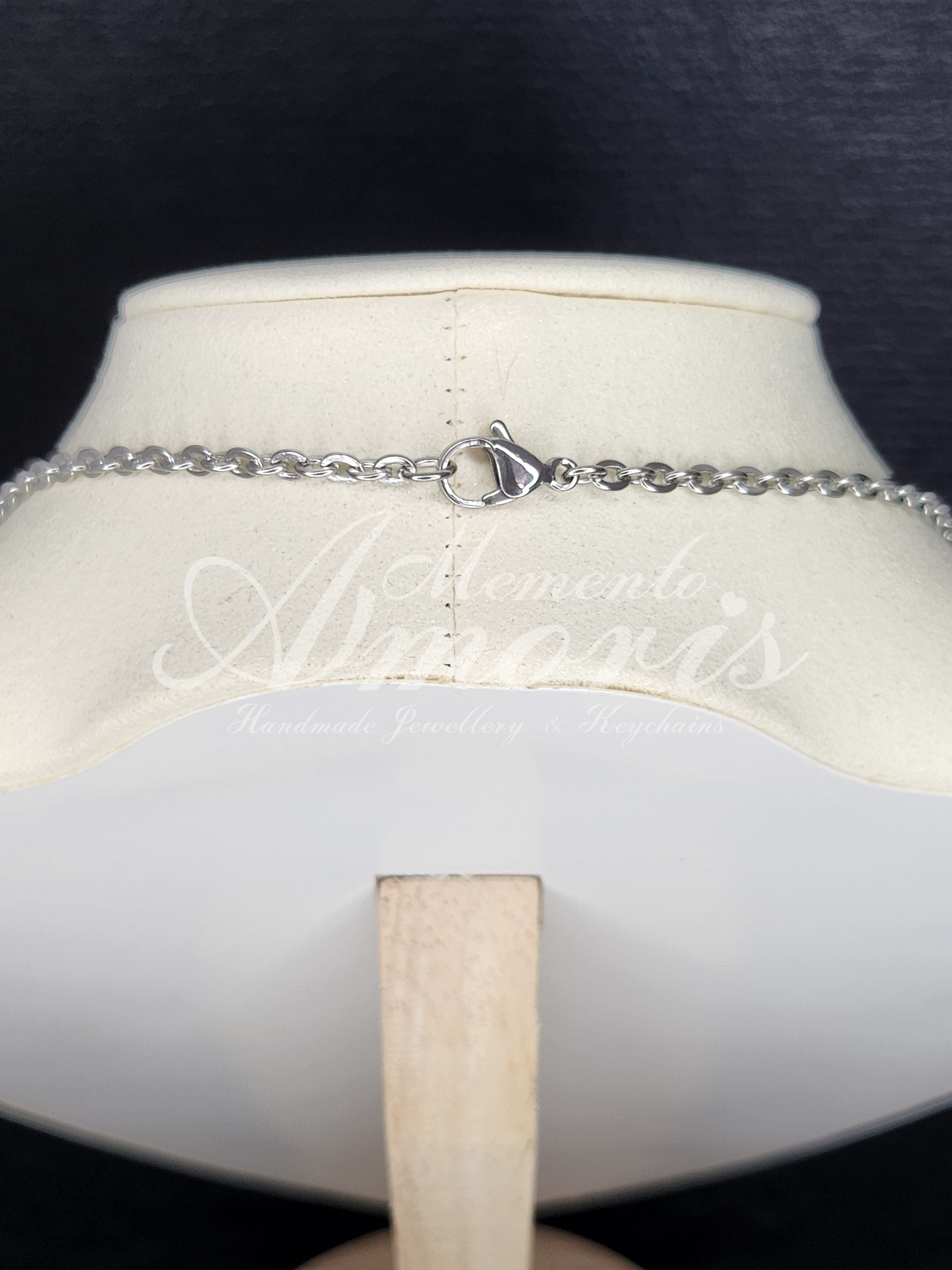 Blue Morpho Set in silver