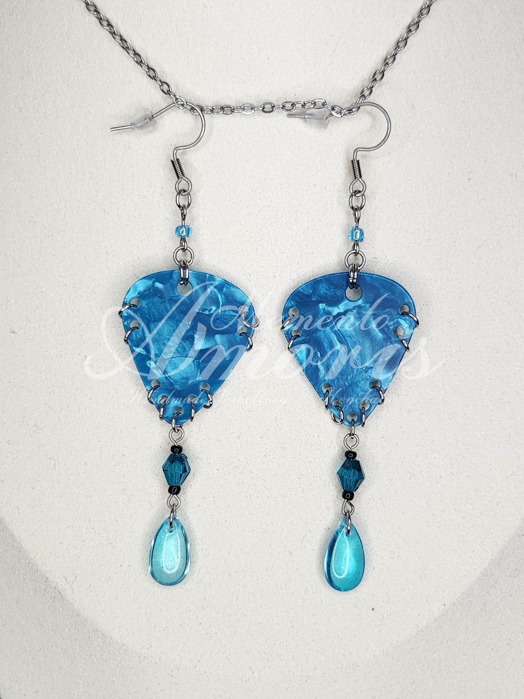 Blue Morpho Set in silver