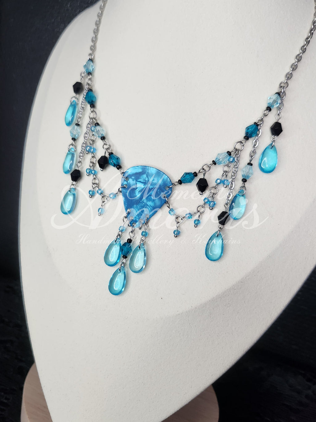 Blue Morpho Set in silver