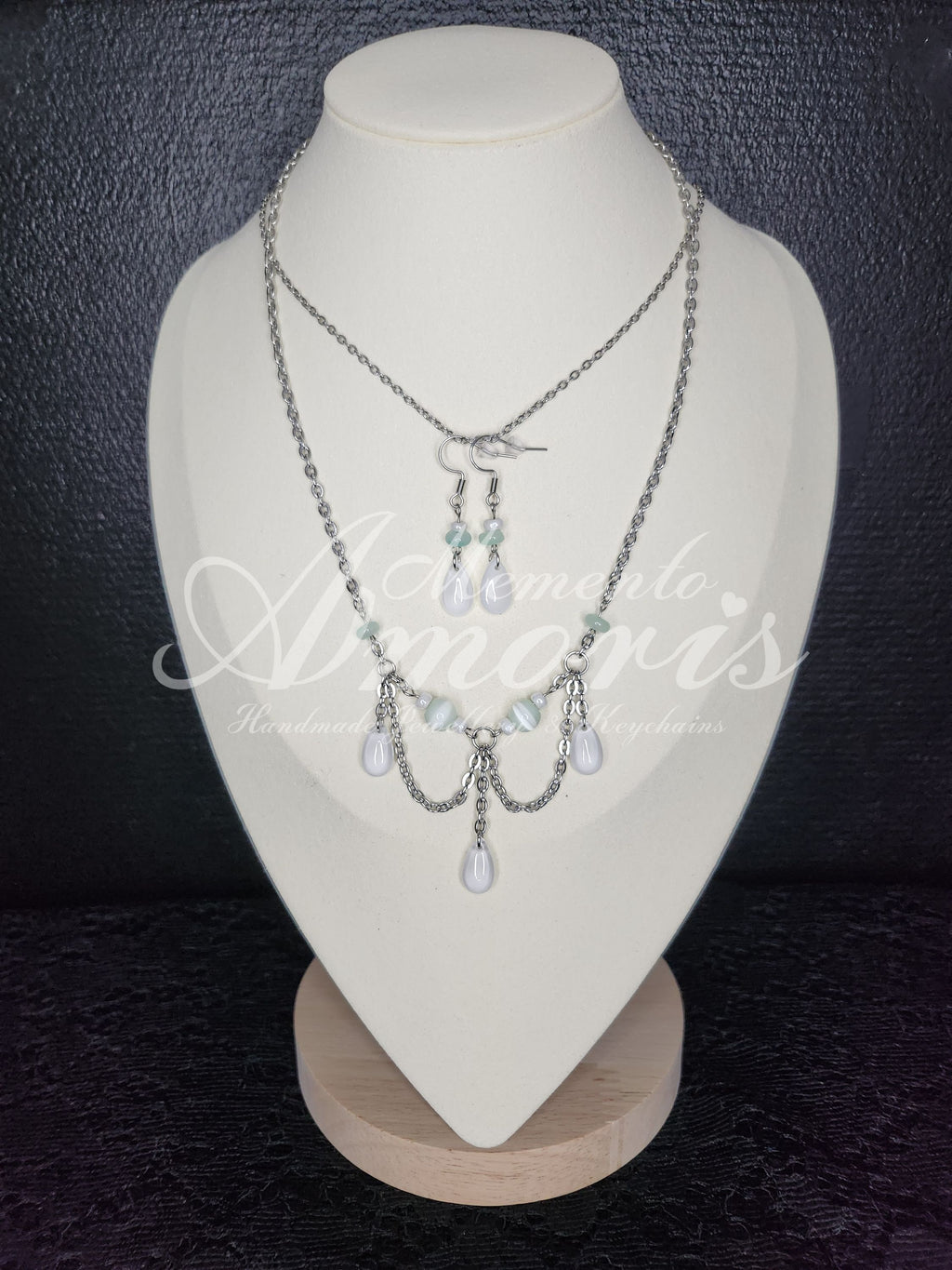 Mermaid Set Ocean Hue in silver