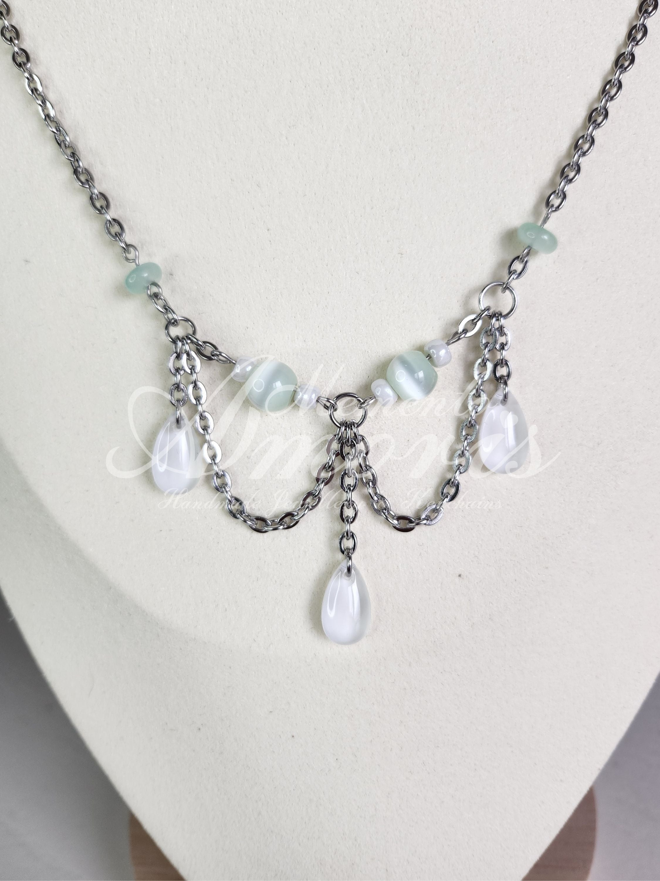 Mermaid Set Ocean Hue in silver