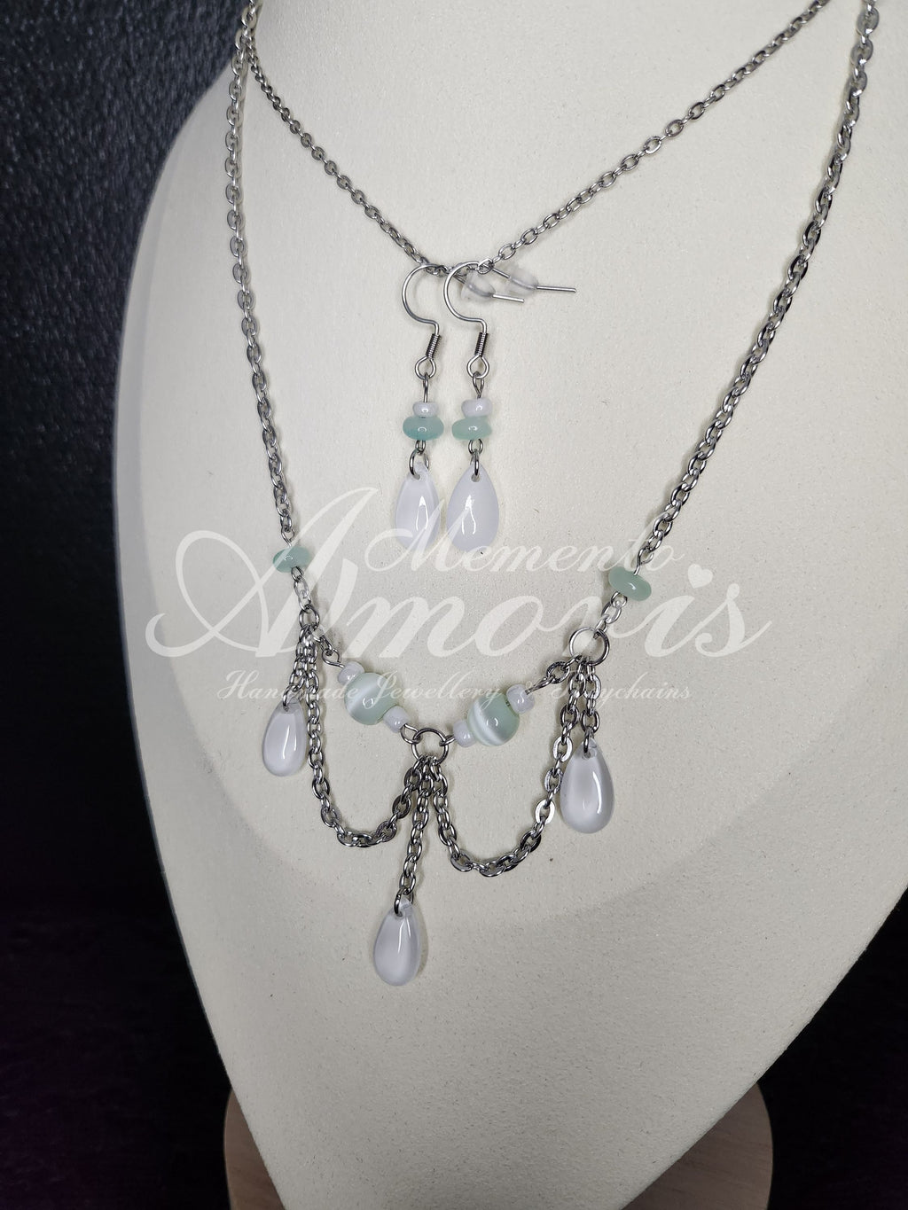 Mermaid Set Ocean Hue in silver